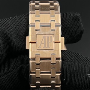 ZF Swiss Quartz AP Royal Oak 33mm 67651 RG Brown Dial RG Bracelet - Image 8