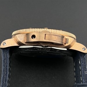 VSF P9000 PAM1074 42mm Submersible Bronze Blue Dial Blue Leather Strap - Image 8