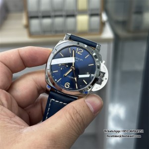 VSF P9001 PAM688 42mm LUMINOR 1950 GMT Blue Dial Blue Leather Strap - Image 4