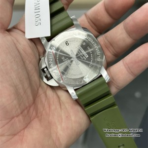 VSF P9000 PAM1055 42mm Submersible Green Dial Green Rubber Strap - Image 3