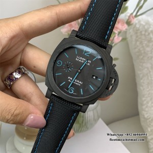 VSF P9001 PAM1661 44mm Luminor Titanium Black Dial Black Nylon Strap - Image 9