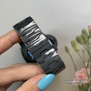 VSF P9001 PAM438 44mm LUMINOR 1950 GMT Ceramic Black Dial Ceramic Bracelet - Image 8