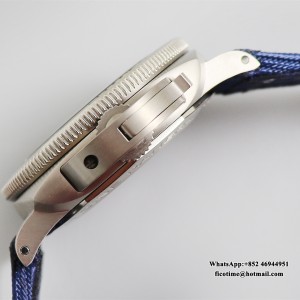 VSF P9000 PAM985 47mm Submersible MIKE HORN Titanium Black Dial Blue Nylon Strap - Image 5