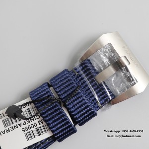 VSF P9000 PAM985 47mm Submersible MIKE HORN Titanium Black Dial Blue Nylon Strap - Image 8