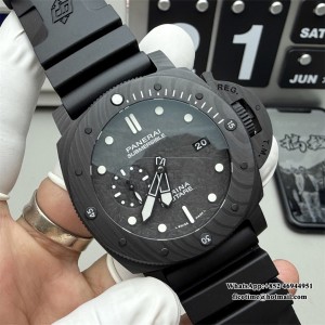 VSF P9010 PAM979 47mm Submersible Carbon Black Dial Black Rubber Strap - Image 6