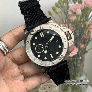 VSF P9000 PAM984 47mm Submersible Titanium Black Dial Black Nylon Strap - Image 4