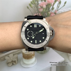 VSF P9000 PAM984 47mm Submersible Titanium Black Dial Black Nylon Strap - Image 8