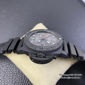 VSF P9010 PAM1039 47mm Submersible Carbon Grey Sail Dial Black Rubber Strap - Image 3