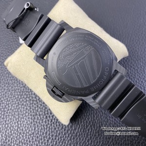 VSF P9010 PAM1039 47mm Submersible Carbon Grey Sail Dial Black Rubber Strap - Image 5