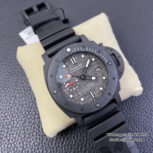 VSF P9010 PAM1039 47mm Submersible Carbon Grey Sail Dial Black Rubber Strap - Image 8