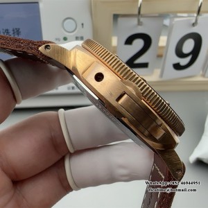 VSF P9010 PAM968 47mm Submersible Bronze Black Dial Brown Leather Strap - Image 6