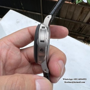 VSF P9010 PAM1096 42mm Luminor GMT Titanium Black Dial Black Leather Strap - Image 4