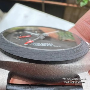 VSF P9010 PAM1096 42mm Luminor GMT Titanium Black Dial Black Leather Strap - Image 9