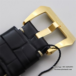 VSF P9010 PAM115 44mm Luminor YG Grey Dial Black Leather Strap - Image 2