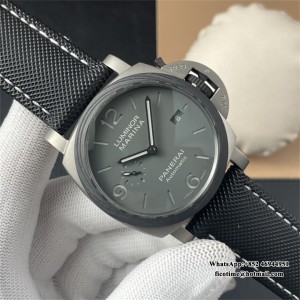 VSF P9010 PAM1662 44mm Luminor Carbon Grey Dial Black Nylon Strap - Image 2