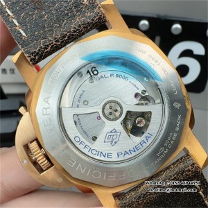 VSF P9000 PAM382 47mm Submersible Bronze Green Dial Green Leather Strap - Image 7