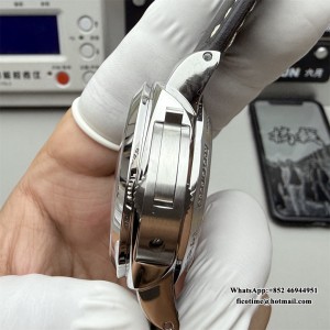 VSF P9000 PAM359 44mm Luminor Black Dial Black Leather Strap - Image 3