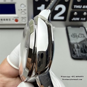 VSF P9000 PAM359 44mm Luminor Black Dial Black Leather Strap - Image 4