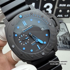 VSF P9000 PAM616 47mm Submersible Carbon Black Dial Black Rubber Strap - Image 5