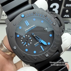 VSF P9000 PAM616 47mm Submersible Carbon Black Dial Black Rubber Strap - Image 6