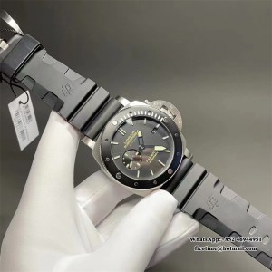 VSF P9000 PAM389 47mm Submersible Titanium Black Dial Black Rubber Strap - Image 2