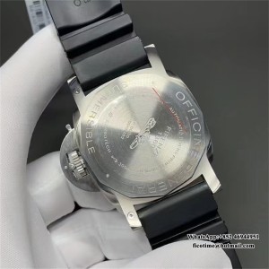 VSF P9000 PAM389 47mm Submersible Titanium Black Dial Black Rubber Strap - Image 5