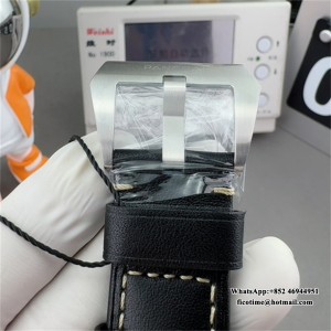 VSF P9000 PAM531 44mm Luminor GMT Black Dial Black Leather Strap - Image 2