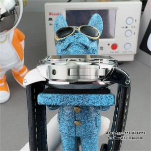 VSF P9000 PAM531 44mm Luminor GMT Black Dial Black Leather Strap - Image 3