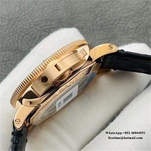 VSF OP XXXIV PAM974 42mm Submersible RG Black Dial Black Leather Strap - Image 2