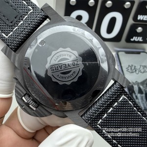 VSF P9010 PAM1118 44mm Luminor Carbon Black Dial Black Nylon Strap - Image 8
