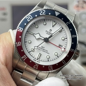 ZF A2824 Black Bay GMT 41mm Blue/Red Bezel White Dial SS Bracelet - Image 7