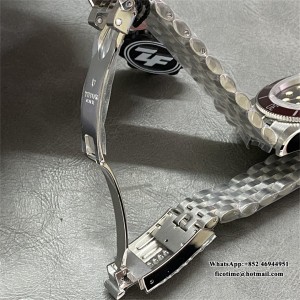 ZF A2824 Black Bay 41mm Red Bezel Black Dial SS Bracelet - Image 9