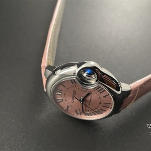 AF NH05A Ballon Bleu De Cartier 33mm Pink Dial Pink Leather Strap - Image 8
