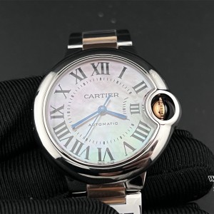 AF NH05A Ballon Bleu De Cartier 33mm RG/SS MOP Dial RG/SS Bracelet - Image 6