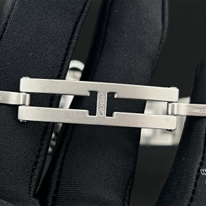 AF NH05A Ballon Bleu De Cartier 33mm White Dial Diamond Marker Two Hands SS Bracelet - Image 7