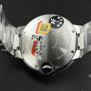 AF NH05A Ballon Bleu De Cartier 33mm White Dial Diamond Marker Two Hands SS Bracelet - Image 8