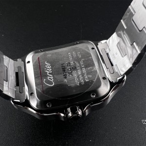 BVF MY9015 Santos Large 40mm White Dial SS Bracelet - Image 7