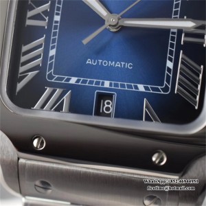 BVF MY9015 Santos Large 40mm Blue Dial SS Bracelet - Image 7