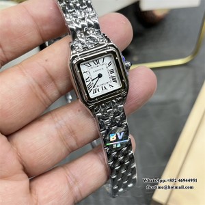 BVF Swiss Quartz PANTHERE 22mm White Dial SS Bracelet - Image 8