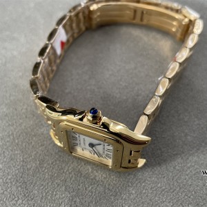 BVF Swiss Quartz PANTHERE 22mm YG White Dial YG Bracelet - Image 3