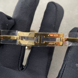 BVF Swiss Quartz PANTHERE 22mm YG White Dial YG Bracelet - Image 6