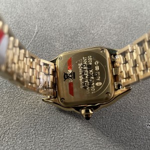 BVF Swiss Quartz PANTHERE 22mm YG White Dial YG Bracelet - Image 7