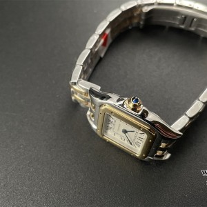 BVF Swiss Quartz PANTHERE 22mm YG/SS White Dial YG/SS Bracelet - Image 3