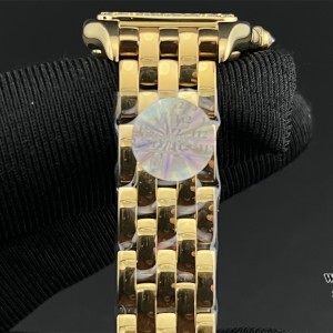 BVF Swiss Quartz PANTHERE 22mm YG Diamond Bezel White Dial YG Bracelet - Image 7