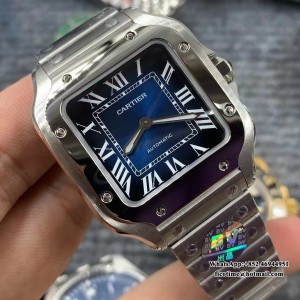 Santos Medium 35mm Blue Dial SS Bracelet BVF MY9015 - Image 3