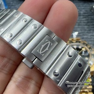 Santos Medium 35mm Blue Dial SS Bracelet BVF MY9015 - Image 6