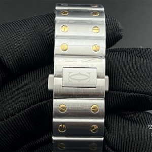 Santos Medium 35mm YG White Dial SS Bracelet BVF MY9015 - Image 2