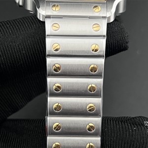 Santos Medium 35mm YG White Dial SS Bracelet BVF MY9015 - Image 7