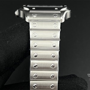 Santos Medium 35mm Green Dial SS Bracelet BVF MY9015 - Image 9