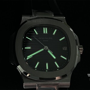 PPF A324SC Nautilus 5711 40mm Black Dial Black Rubber Strap - Image 4